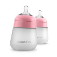 NanobébéFlexy Silicone Bottle - Pink 